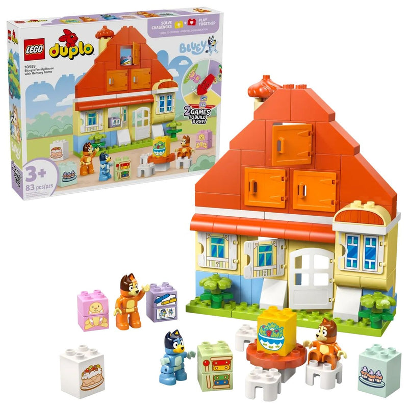 LEGO Duplo Bluey's Family House with Memory Game - 10459, 83-pcs, Ages 3+ E6