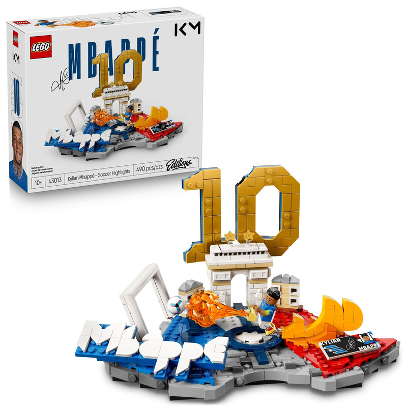 LEGO Editions Kylian Mbappé, Soccer Highlights - 43013, 490-pcs, Ages 10+ T4