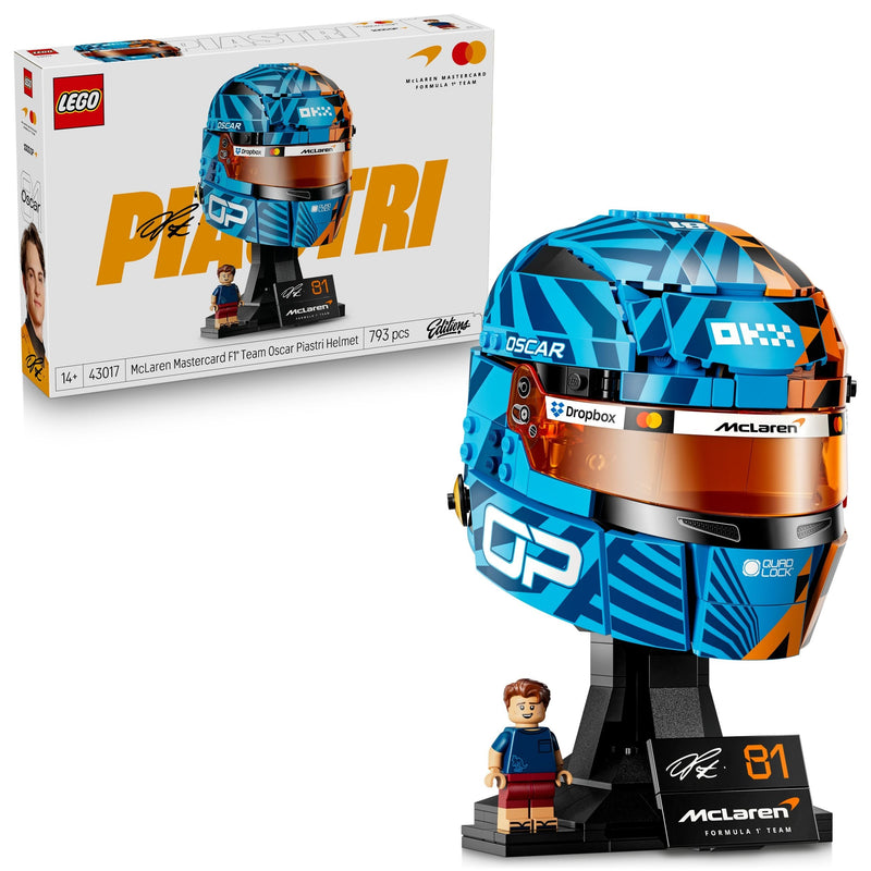 LEGO Editions McLaren Mastercard Oscar Piastri Helmet- 43017, 793-pcs, Ages 14+ I1