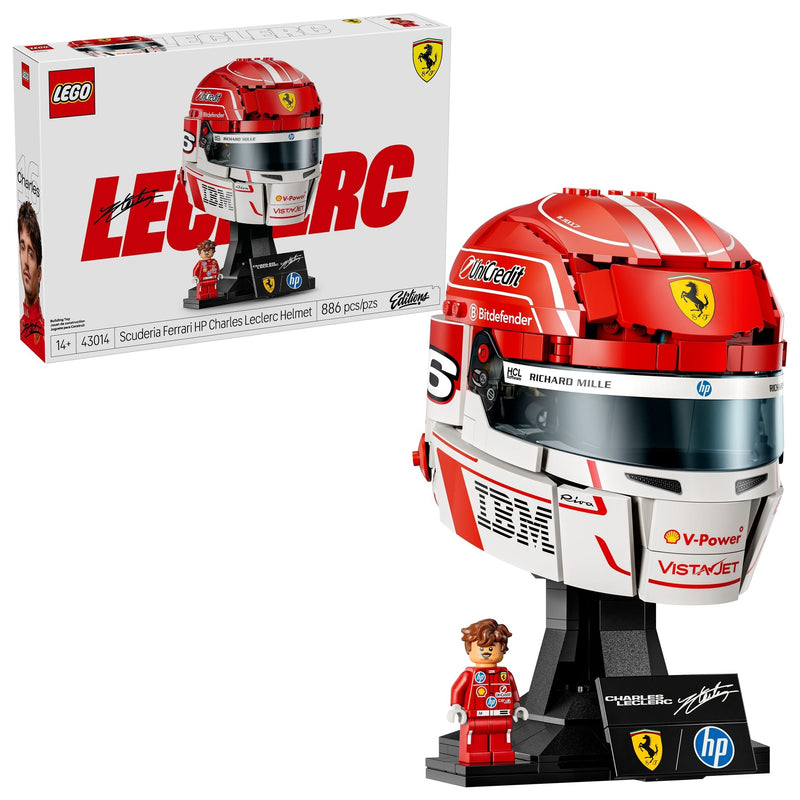 LEGO Editions Scuderia Ferrari HP Charles Leclerc Helmet - 43014, 886-pcs, Ages 14+ M4