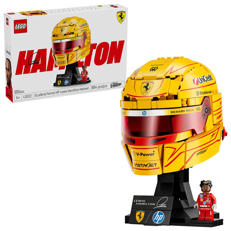 LEGO Editions Scuderia Ferrari HP Lewis Hamilton Helmet - 43022, 884-pcs, Ages 14+ M5