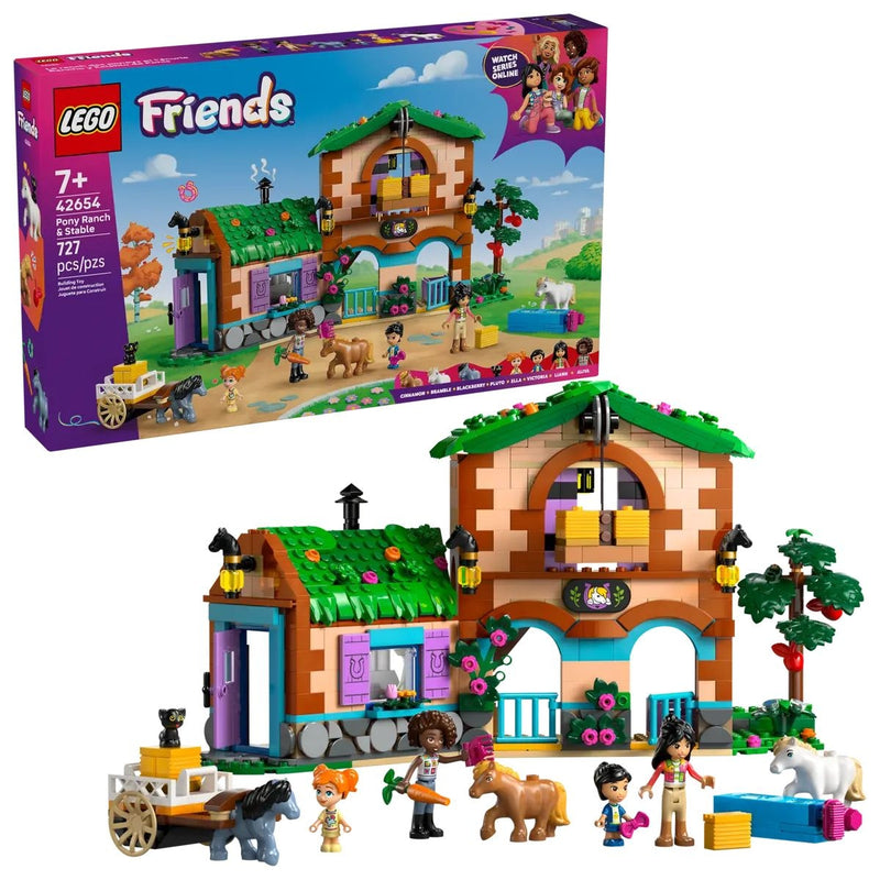 LEGO Friends 42654 Pony Ranch and Stable for Ages 7+, 727-pc O6