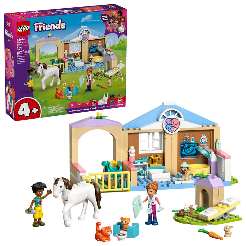 LEGO Friends Animal Vet Clinic Building Set - 42696, 141-pcs, Ages 4+ Z7