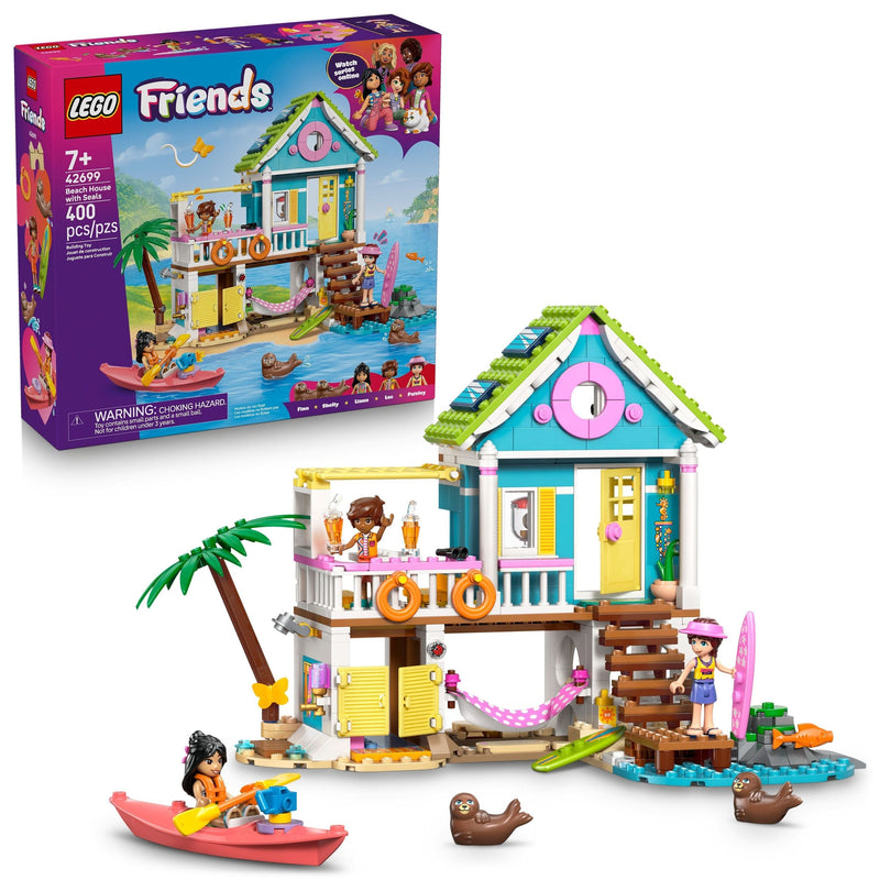 LEGO Friends Beach House with Seals - 42699, 400-pcs, Ages 6+ K5