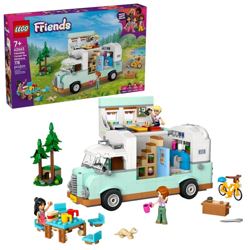 LEGO Friends Friendship Camper Van Adventure Set - 42663, 778-pcs, Ages 7+ Q4