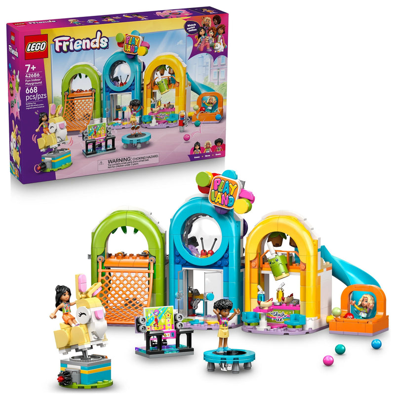 LEGO Friends Fun Indoor Playground Building Set - 42686, 668-pcs, Ages 7+ V6
