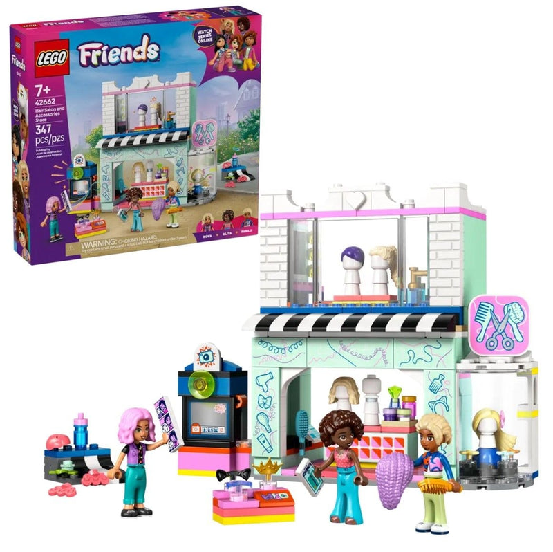 LEGO Friends Hair Salon and Accessories Store Set - 42662, 347-pcs, Ages 7+ C2