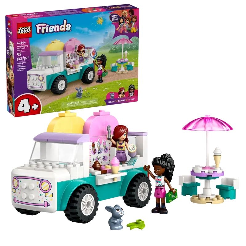 LEGO Friends Heartlake City Ice Cream Truck Set - 42644, 92-pcs, Ages 4+ K4