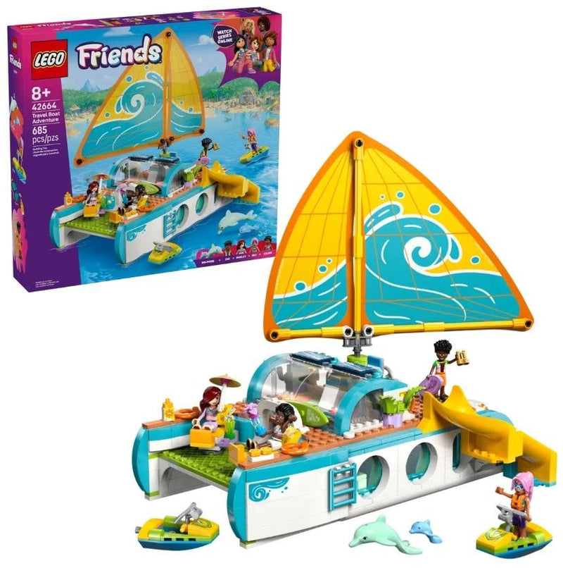 LEGO Friends Travel Boat Adventure - 42664, 685-pcs, Ages 8+ H0