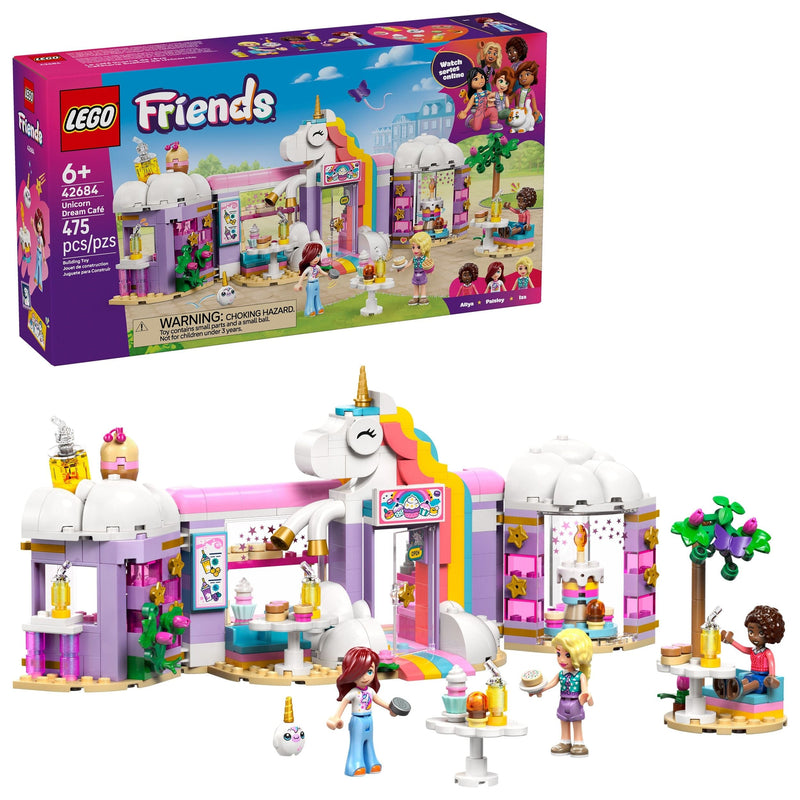 LEGO Friends Unicorn Dream Café - 42684, 475-pcs, Ages 6+ W4