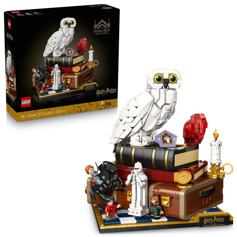 LEGO Harry Potter Sorcerer's Stone – Collectors' Edition Toy Building Set - 76466, 1571-pcs, Ages 18+ E3