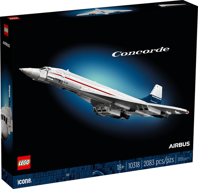 LEGO Icons Concorde Model Plane Building Set - 10318, 2083-pcs, Ages 18+ V4