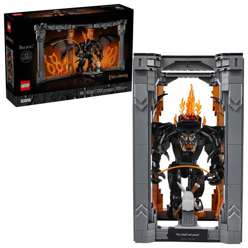 LEGO Icons The Lord of the Rings: Balrog Book Nook - 10367, 1201-pcs, Ages 18+ N3