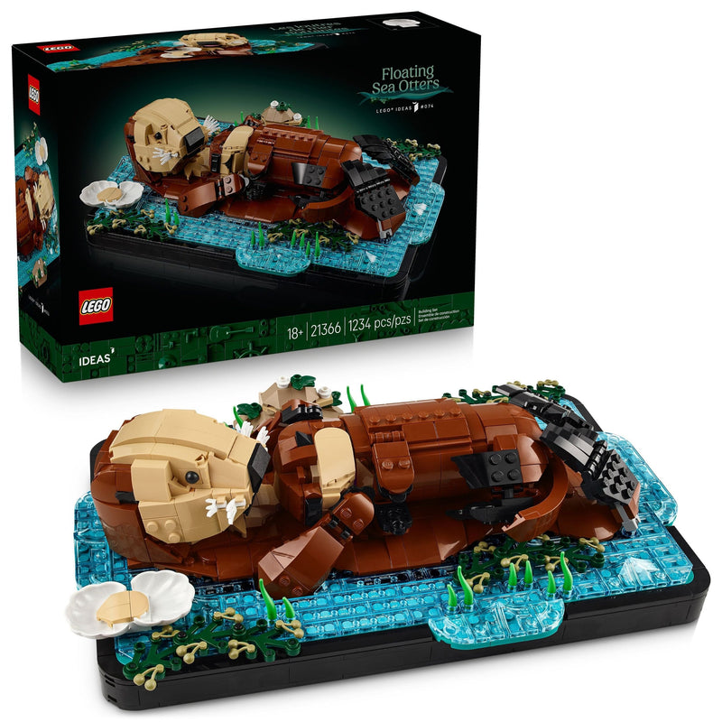 LEGO Ideas Floating Sea Otters Building Toy Set - 21366, 1234-pc, Ages 18+ E1