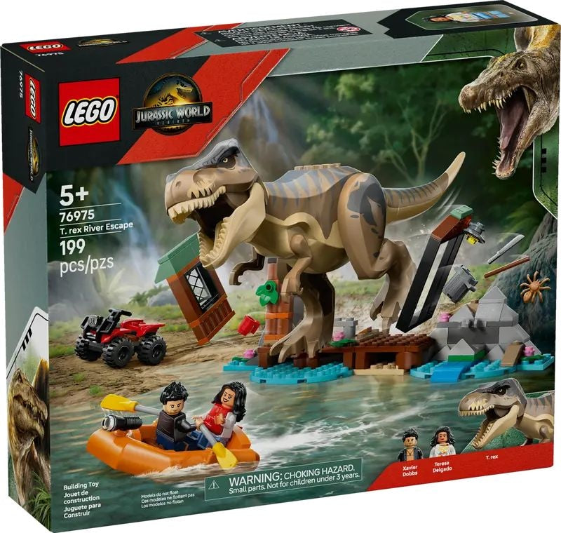 LEGO Jurassic World T.Rex River Escape - 76975, 199-pcs, Ages 5+ J1