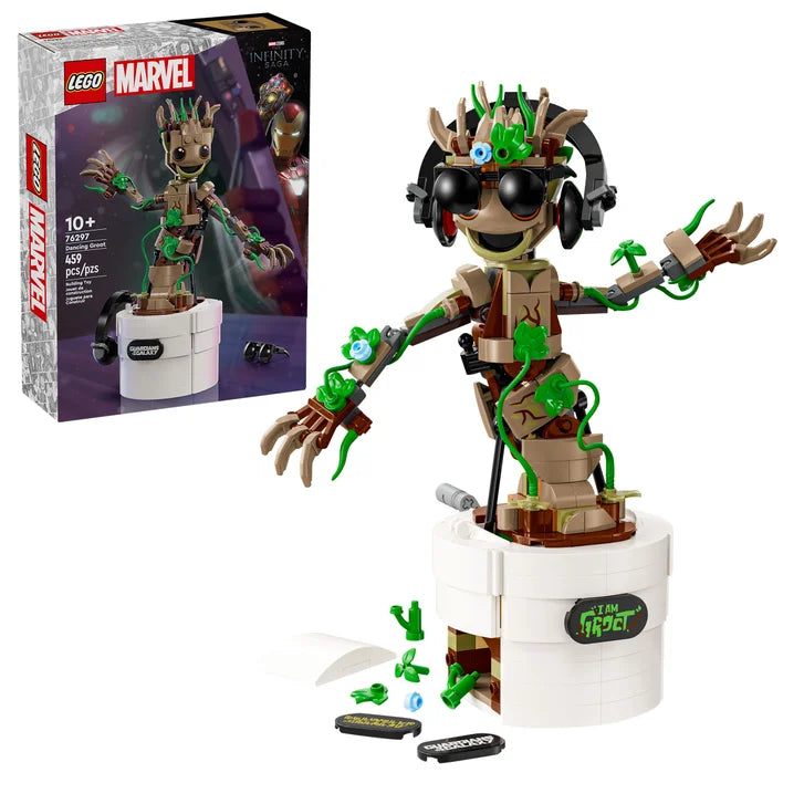 LEGO Marvel Dancing Groot, Animated Guardians of the Galaxy Toy 76297 T8