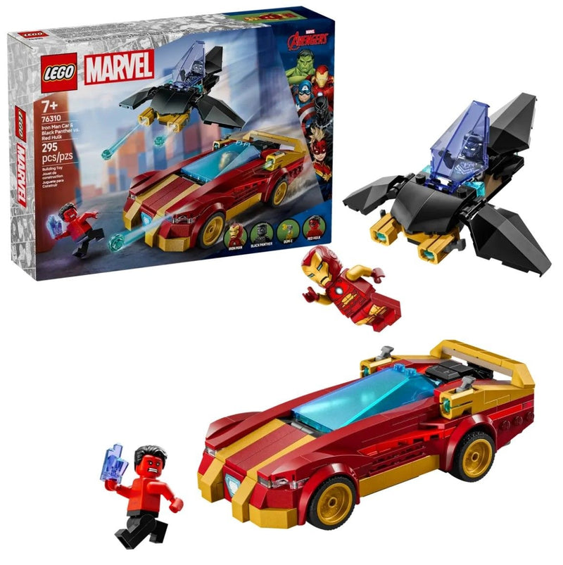 LEGO Marvel Iron Man & Black Panther vs. Red Hulk - 76310, 295-pcs, Ages 7+ V8
