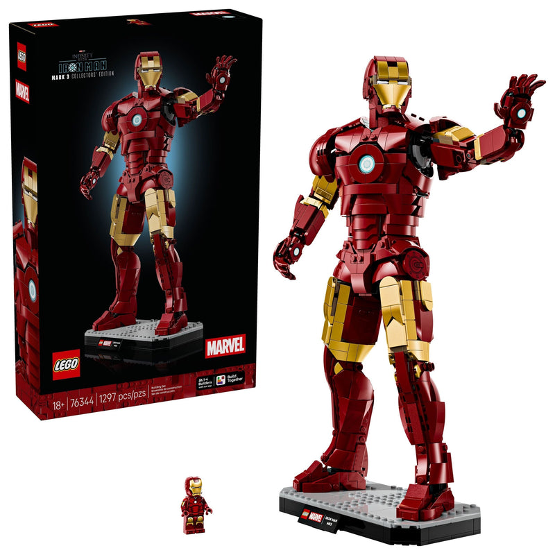 LEGO Marvel Iron Man Mark 3 Collectors’ Edition - 76344, 1297-pcs, Ages 18+ L7