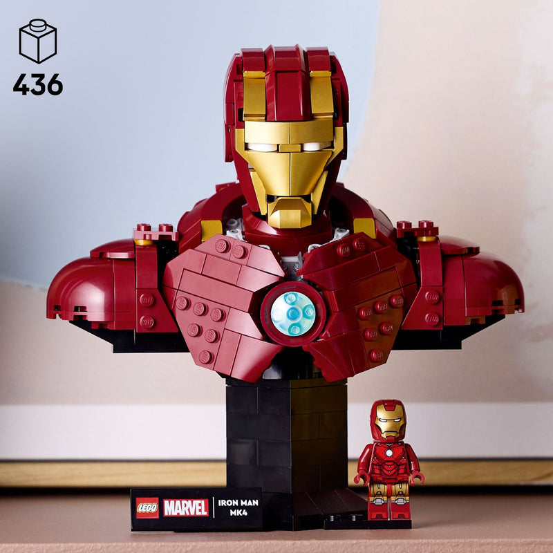 LEGO Marvel Iron Man MK4 Bust - 76327, 436-pcs, Ages 18+ W4
