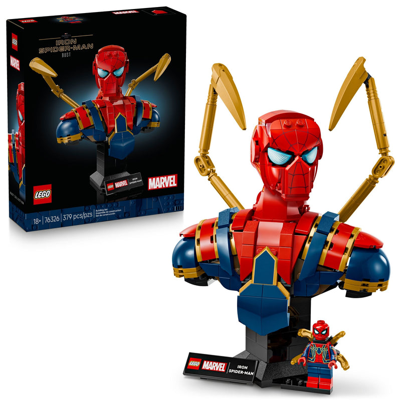 LEGO Marvel Iron Spider-Man Bust - 76326, 379-pcs, Ages 18+ P9