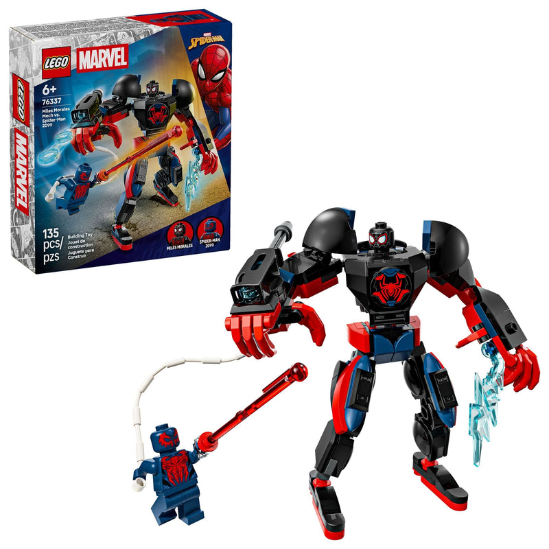 LEGO Marvel Miles Morales Mech Vs. Spider-Man 2099 - 76337, 135-pcs, Ages 6+ K4