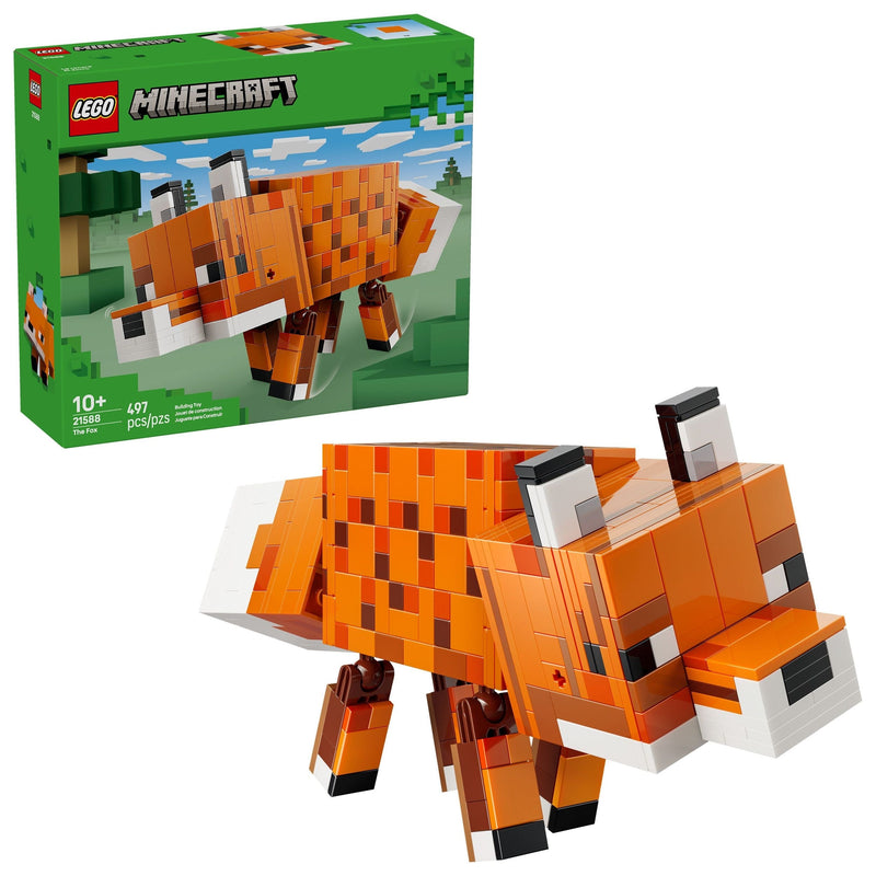 LEGO Minecraft The Fox Toy Building Set - 21588, 497-pcs, Ages 10+ N0