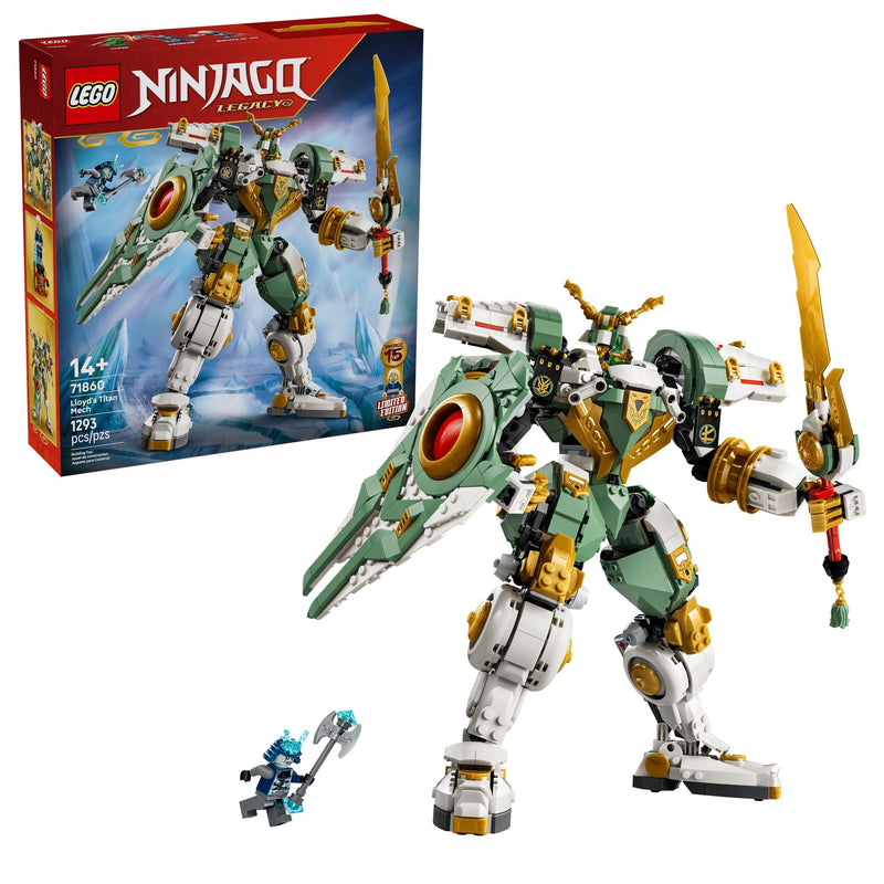 LEGO Ninjago Lloyd’s Titan Mech 15th Anniversary Toy Building Set - 71860, 1293-pcs, Ages 14+ F8