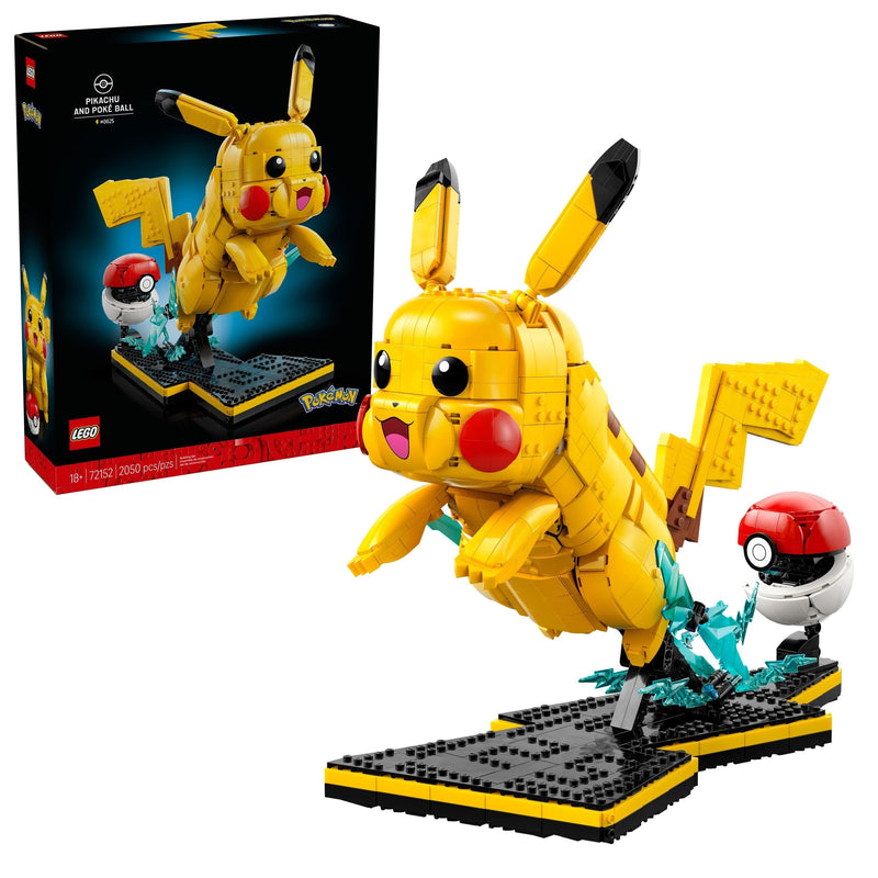 LEGO Pokémon Pikachu and Poké Ball - 72152, 2050-pcs, Ages 18+ B2