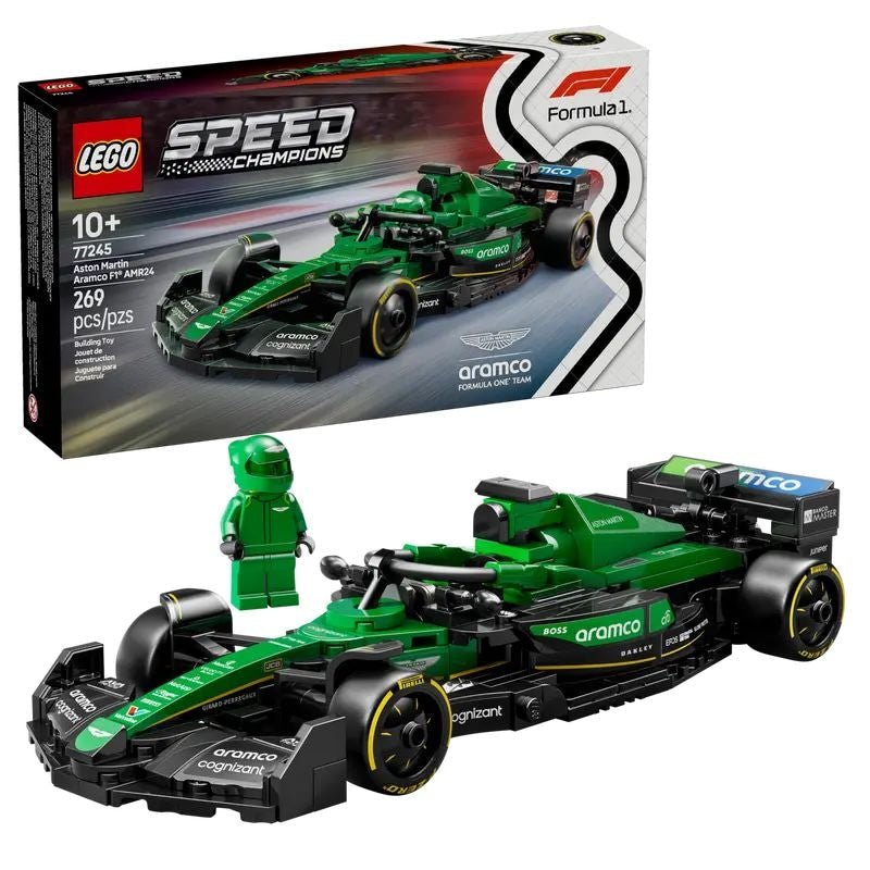 LEGO Speed Champions Aston Martin Aramco AMR24 F1 Race Car - 77245, 269-pcs, Ages 10+ L6