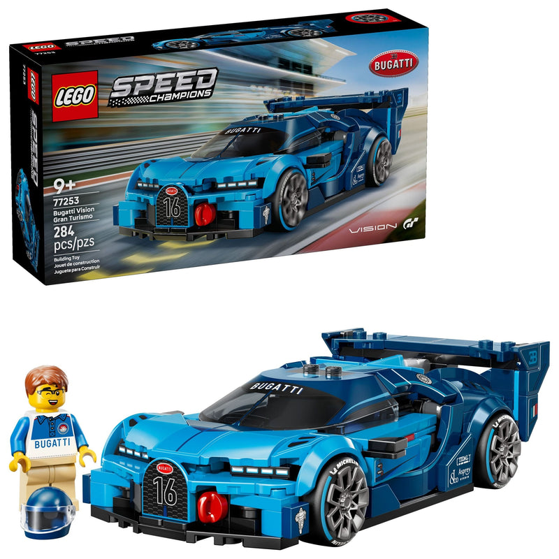 LEGO Speed Champions Bugatti Vision Gran Turismo Hyper Sports Car - 77253, 284-pcs, Ages 9+ A7