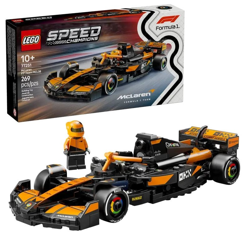 LEGO Speed Champions McLaren F1 Team MCL38 Race Car - 77251, 269-pcs, Ages 10+ Y3