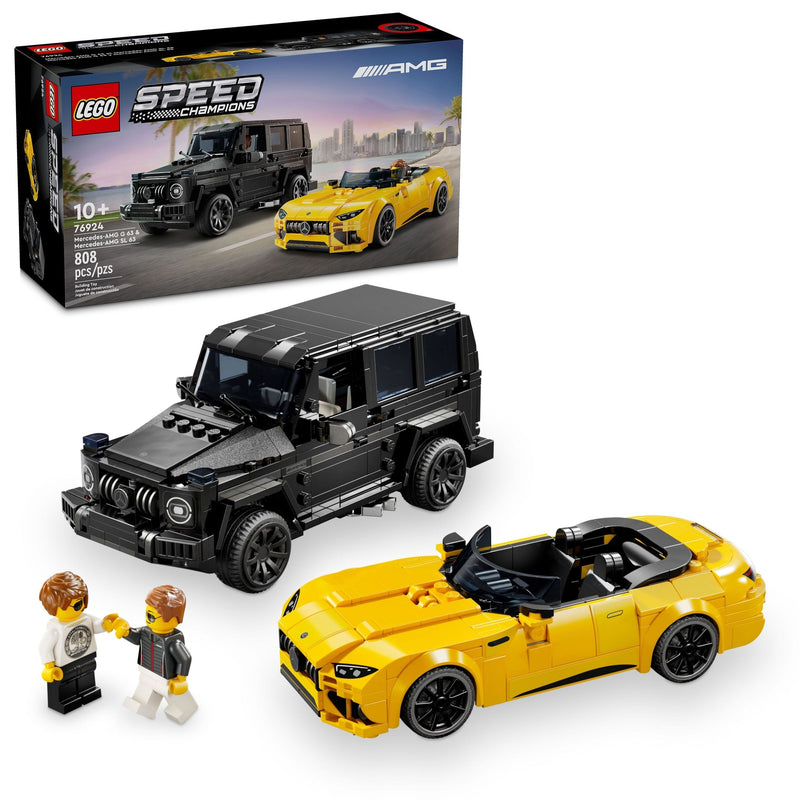 LEGO Speed Champions Mercedes-AMG G 63 & Mercedes-AMG SL 63 - 76924, 806-pcs, Ages 10+ C2