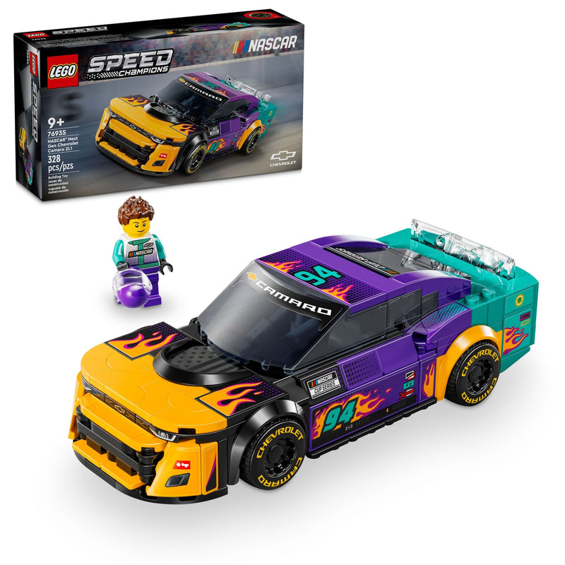 LEGO Speed Champions NASCAR Next Gen Chevrolet Camaro ZL1 - 76935, 328-pcs, Ages 9+ O4