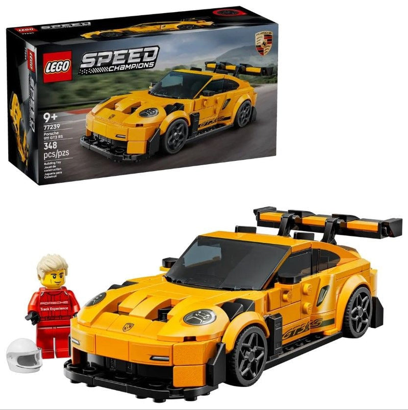 LEGO Speed Champions Porsche 911 GT3 RS Super Car - 77239, 348-pcs, Ages 9+ O2