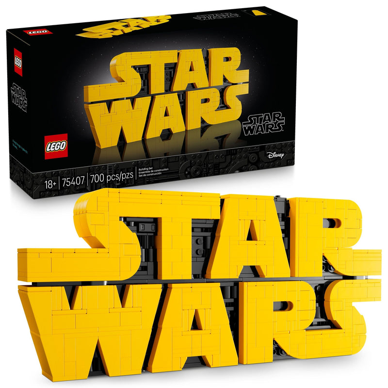 LEGO Star Wars Brick-Built Star Wars Logo - 75407, 700-pcs, Ages 18+ R0