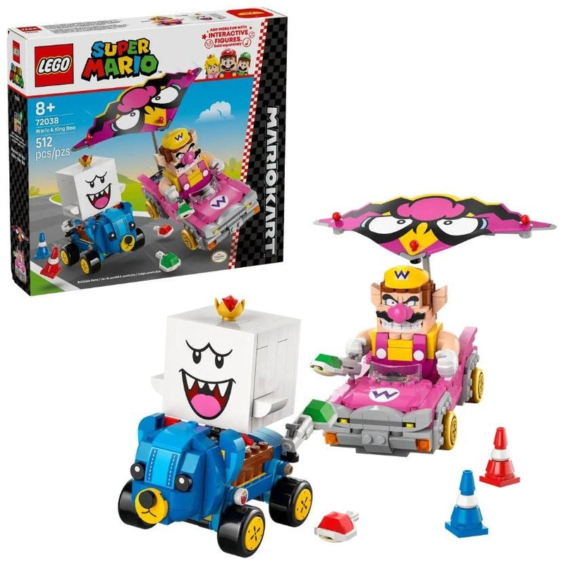 LEGO Super Mario Mario Kart – Wario & King Boo - 72038, 512-pcs, Ages 8+ I0