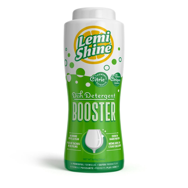 Lemi Shine Dishwasher Detergent Powder Booster, Fresh Lime Scent, 680-g D6