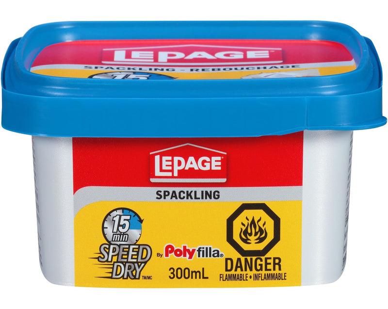 LePage Polyfilla 15-Minute Speed Dry Spackling, Wall Hole/Crack Repair Filler, 300-mL V0