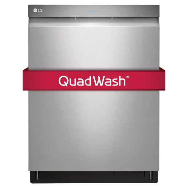 LG 24 in. Stainless-steel Built-in Top Control Dishwasher with Adjustable Third-level Rack F8