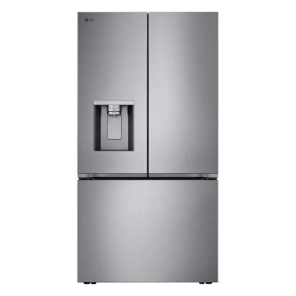 LG 36 in. 24 cu ft. Prime Silver Counter Depth MAX French Door Refrigerator with Ice and Water Dispenser W3