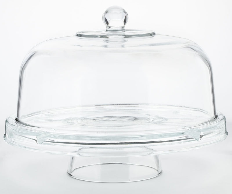Libbey Selene 6-in-1 Server Cake Stand with Dome S2