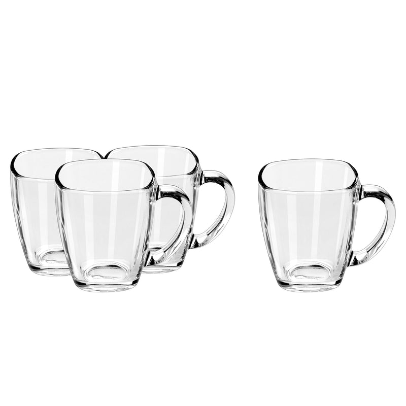 Libbey Square Mug Set, Clear, 4-pc Z5