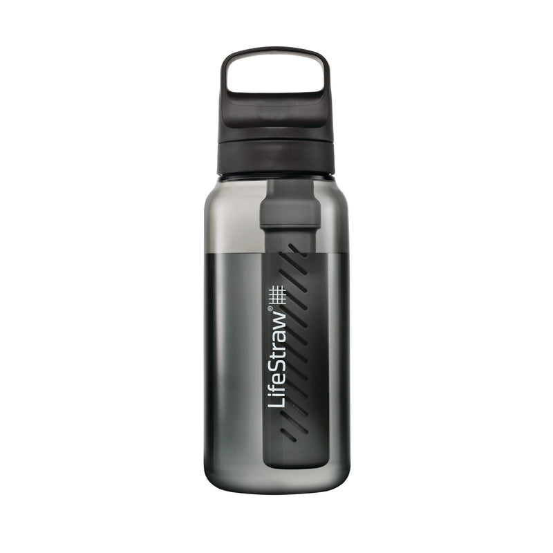 LifeStraw GO Series Water Bottle, 1-L, Black Q6