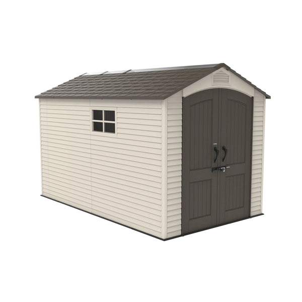 Lifetime Lockable Steel Shed, Beige, 7 x 12 -ft T6