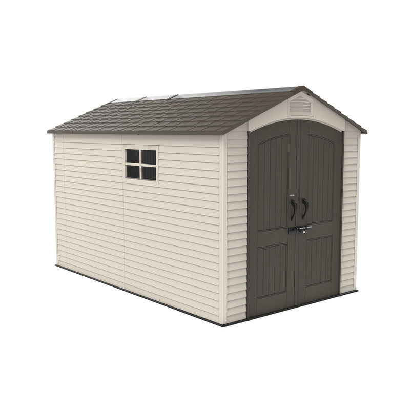 Lifetime Lockable Steel Shed, Beige, 7 x 12 -ft T6