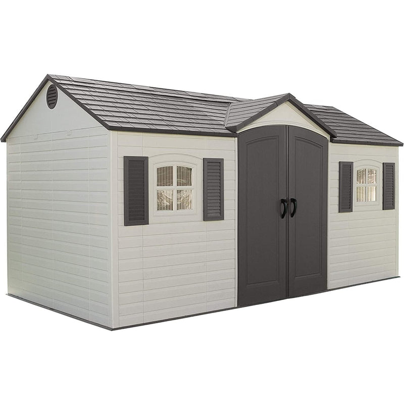 Lifetime Outdoor Storage Shed with Windows, 8-ft x 15-ft I4