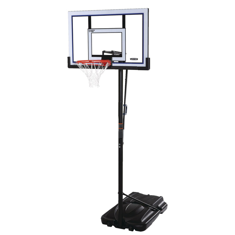Lifetime Portable Adjustable Basketball Backboard, Hoop & Net System, 52-in C2
