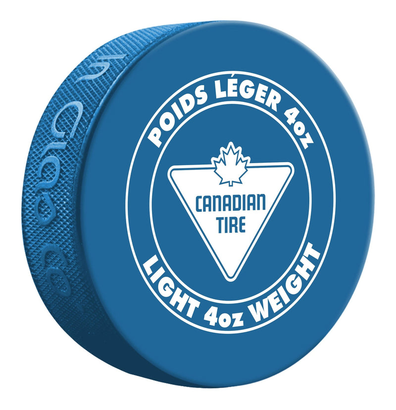 Lightweight Hockey Puck, Blue, 4-oz I0