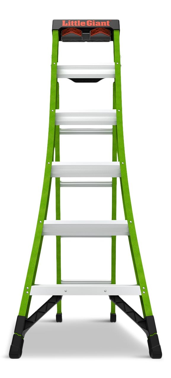Little Giant Ladders King Kombo 3-in-1 Grade 1AA Fiberglass Ladder, 6-ft to 10-ft, 375-lb, Model# 13906-305 Q4