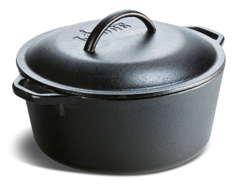 Lodge Seasoned Cast-Iron Dutch Oven, 5-qt K2